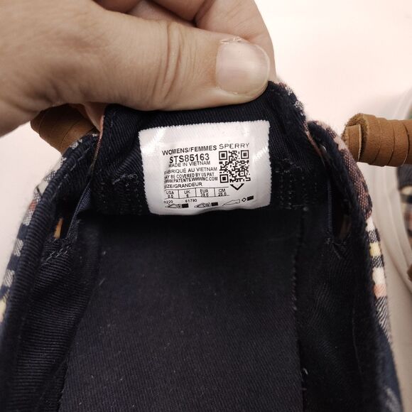 Sperry Top Sider Crest Vibe Washed Plaid Size 8.5 Women's Boat Shoe - Picture 6 of 8